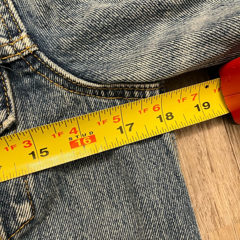 Levi’s Patchwork Denim Jacket Womens Small - image 6